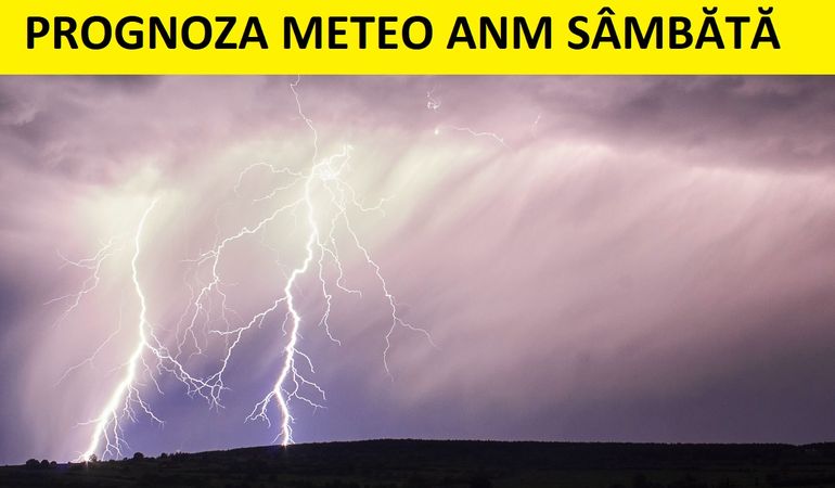 // PROGNOZA METEO ANM sâmbătă, 26 iunie 2021 //  Vremea devine instabilă și temperaturile scad în toată țara